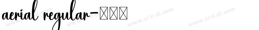 aerial regular字体转换